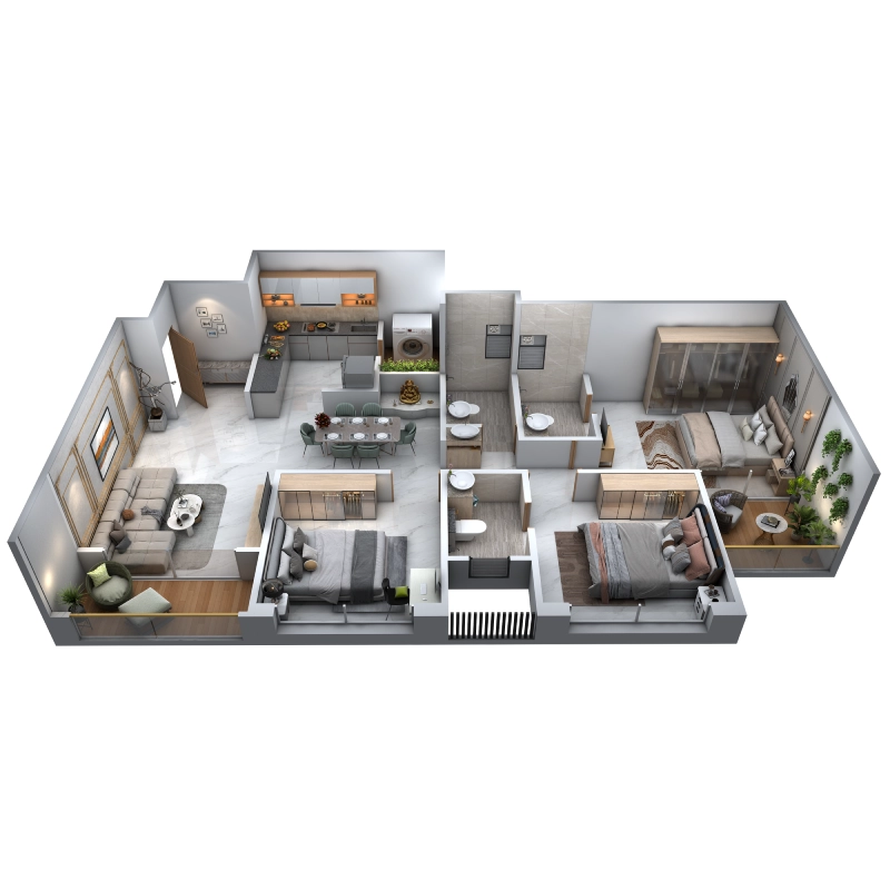 Ambiience Vivanta, Katraj 3bhk